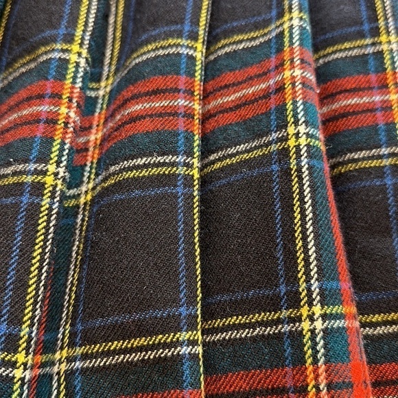 Nat Gordon | Vintage Wool Tartan Pleated Plaid Midi Skirt - Size Small - Picture 6 of 10